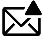 Envelope Outline Alerted SVG Icon